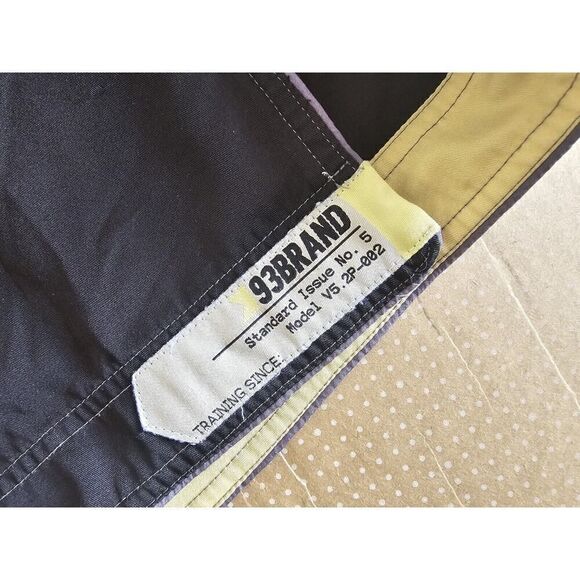 93 Brand Jiu Jitsu Gray Black MMA Wrestling Grappling Shorts size 36 Model V5 - Picture 3 of 8